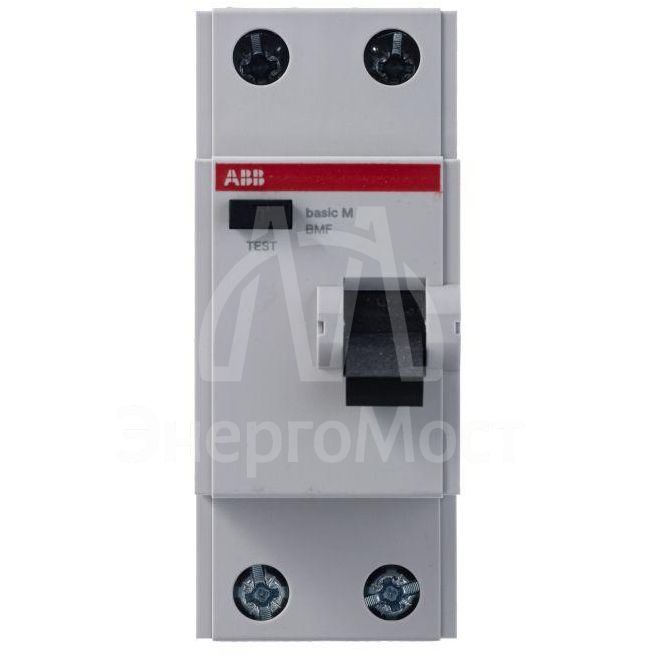 Выключатель диф. тока 2п 40А 30мА тип AC Basic M BMF41240 ABB 2CSF602041R1400
