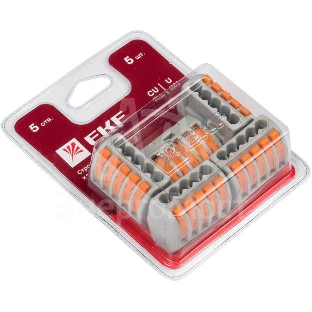Клемма строительно-монтажная СМК 222-415 (блист.5шт) PROxima EKF plc-smk-415b