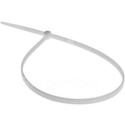 Хомут кабельный 4.8х400 нейл. бел. (уп.100шт) Rexant 07-0400