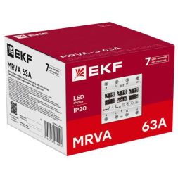 Реле напряжения и тока трехфазное с дисплеем MRVA-3 63A EKF MRVA-3-63A