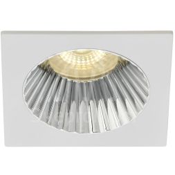 Светильник 4109 встраиваемый поворотный GU10 бел./хром пласт. IEK LT-UVB0-4109-GU10-1-K23