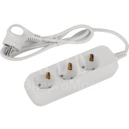 Удлинитель электрический UDL-10-315-E Greenline 3 розетки с заземлением 1.5м ПВС 3х0.75кв.мм Эра Б0064897