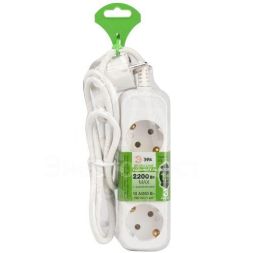 Удлинитель электрический UDL-10-315-E Greenline 3 розетки с заземлением 1.5м ПВС 3х0.75кв.мм Эра Б0064897