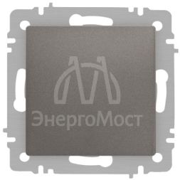 Переключатель 1-кл. СП Accent 6-103-09 10А IP20 250В AL/CU титан Intro Б0063451