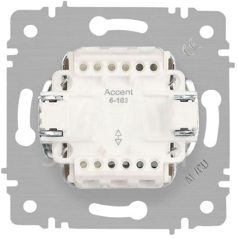 Переключатель 1-кл. СП Accent 6-103-09 10А IP20 250В AL/CU титан Intro Б0063451