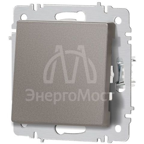 Переключатель 1-кл. СП Accent 6-103-09 10А IP20 250В AL/CU титан Intro Б0063451