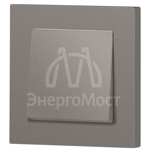 Переключатель 1-кл. СП Accent 6-103-09 10А IP20 250В AL/CU титан Intro Б0063451