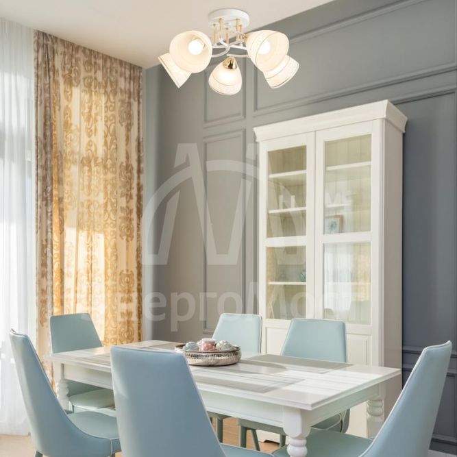 Светильник Entle 200Вт E27х5 IP20 потолочн. Freya FR5465CL-05W