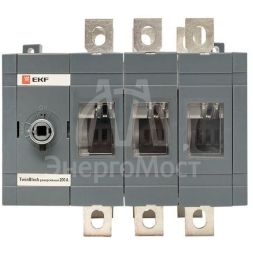 Рубильник 3п 200А реверсивный без рукоятки управления TwinBlock EKF tb-s-200-3p-rev