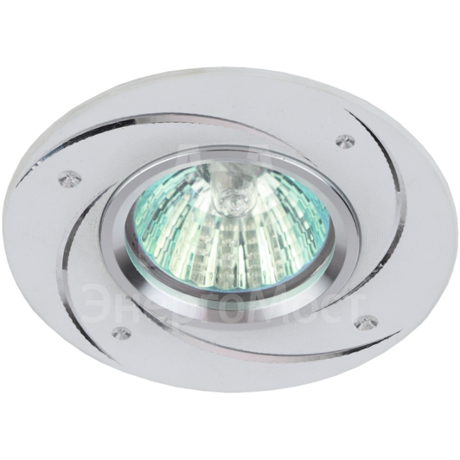 Светильник литой MR16.12В/220В 50Вт алюм. бел. KL43 WH/1 ЭРА Б0049561