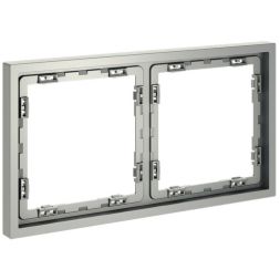 Рамка 2-м S70 пластик. сталь Voltum VLS100205