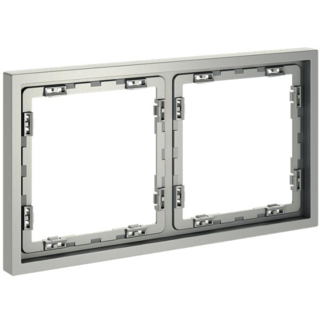 Рамка 2-м S70 пластик. сталь Voltum VLS100205