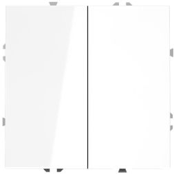 Выключатель 2-кл. СП S70 10А механизм бел. глянцевый Voltum VLS020101