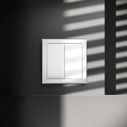 Выключатель 2-кл. СП S70 10А механизм бел. глянцевый Voltum VLS020101