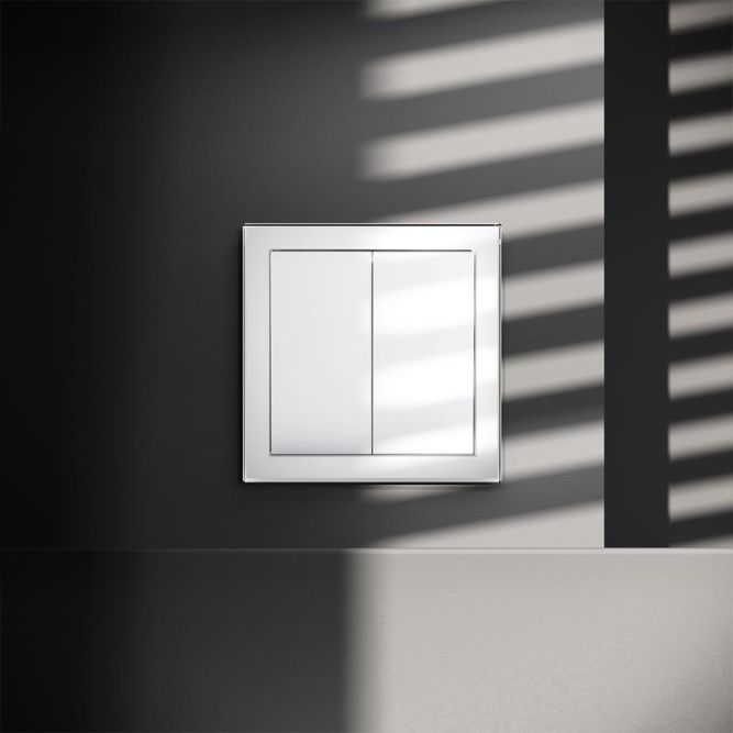 Выключатель 2-кл. СП S70 10А механизм бел. глянцевый Voltum VLS020101