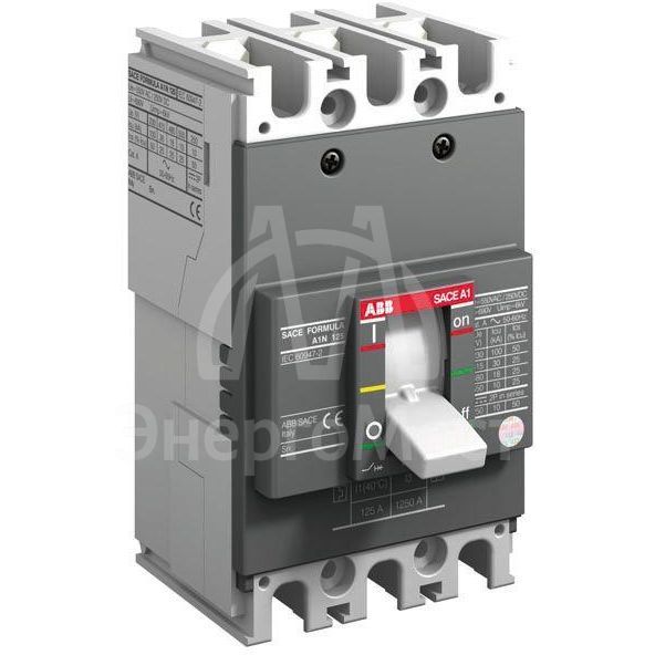 Выключатель автоматический 3п A1C 125 TMF 125-1250 3p F F ABB 1SDA070312R1