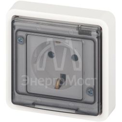 Розетка Эксперт 11-2522-01 2P+E IP55 шторки 16А-250В СУ бел. Эра Б0063281