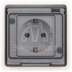 Розетка Эксперт 11-2522-01 2P+E IP55 шторки 16А-250В СУ бел. Эра Б0063281