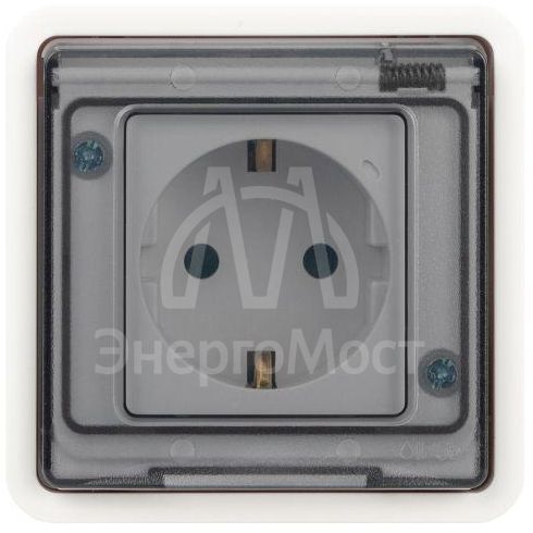Розетка Эксперт 11-2522-01 2P+E IP55 шторки 16А-250В СУ бел. Эра Б0063281