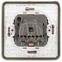 Розетка Эксперт 11-2522-01 2P+E IP55 шторки 16А-250В СУ бел. Эра Б0063281