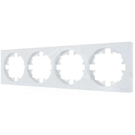 Рамка 4-м OSEN горизонт. квадрат бел. LEZARD 743-0200-149