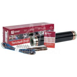 Комплект &amp;quot;Теплый пол&amp;quot; (пленка) 1320Вт 6кв.м шир. 0.5м инфракрасный EKF Ik-220-1320/0.5-6
