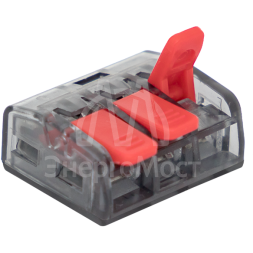 Клемма строительно-монтажная СМК 221-413 3-проводная 0.2-4.0кв.мм (уп.100шт) PROxima EKF plc-smk-221-413