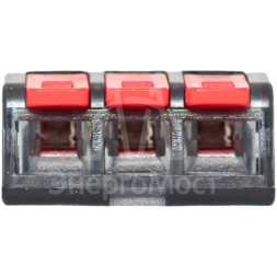 Клемма строительно-монтажная СМК 221-413 3-проводная 0.2-4.0кв.мм (уп.100шт) PROxima EKF plc-smk-221-413