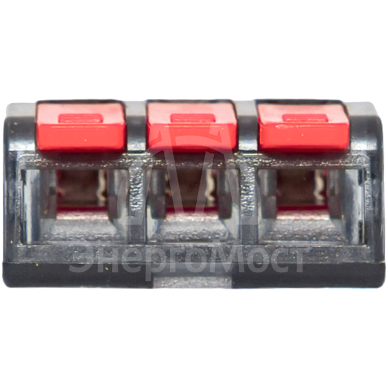 Клемма строительно-монтажная СМК 221-413 3-проводная 0.2-4.0кв.мм (уп.100шт) PROxima EKF plc-smk-221-413