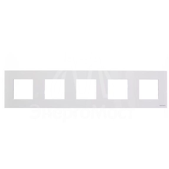 Рамка 5-м 10мод. Zenit бел. ABB 2CLA227500N1101