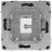 Розетка компьютерная 1-м KANT RJ45 кат.6A без шторки черн. уголь DKC 7012673