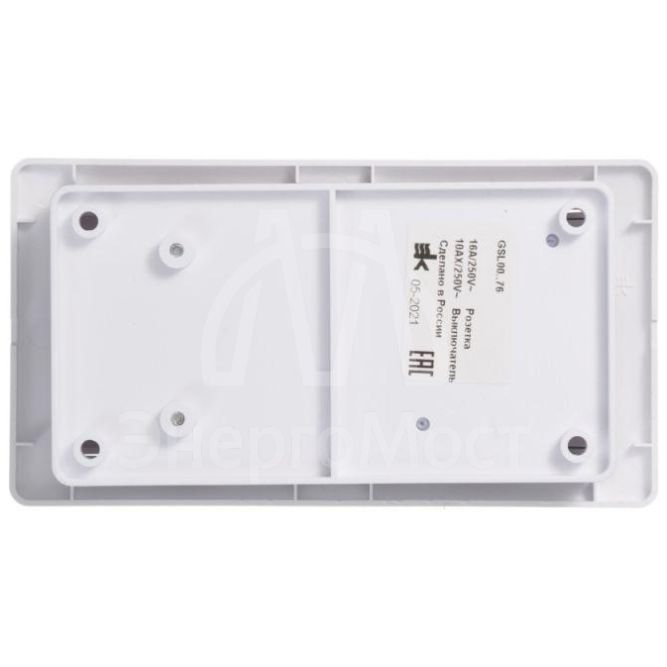 Блок комбинированный GLOSSA розетка + выкл. 3-кл. бел. SchE GSL000176