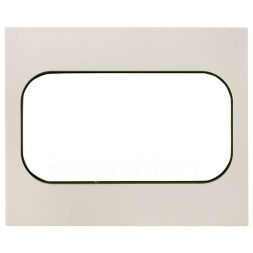 Рамка для розетки 2-м Стокгольм бел. с линией цвета черн. PROxima EKF EYM-G-303-20