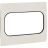 Рамка для розетки 2-м Стокгольм бел. с линией цвета черн. PROxima EKF EYM-G-303-20