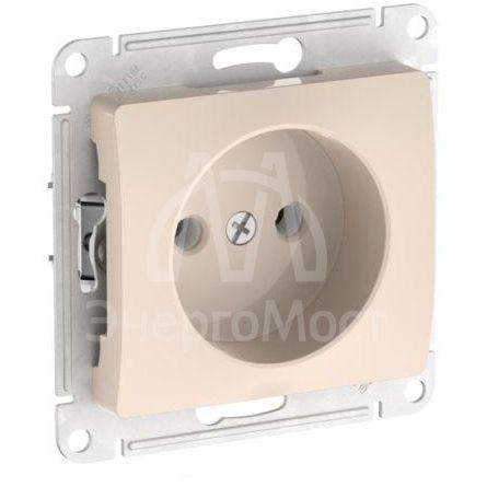 Розетка Glossa 16А без заземл. быстрозажим. клем. механизм беж. SE GSL000241S