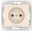 Розетка Glossa 16А без заземл. быстрозажим. клем. механизм беж. SE GSL000241S