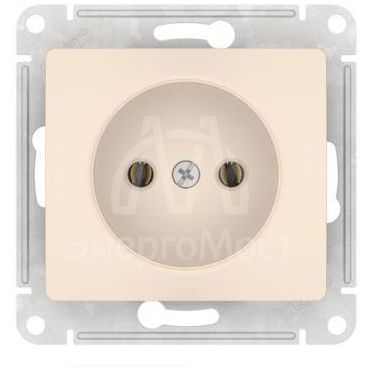 Розетка Glossa 16А без заземл. быстрозажим. клем. механизм беж. SE GSL000241S