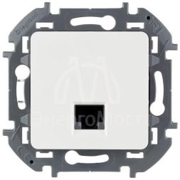 Розетка компьютерная Inspiria RJ45 кат.5E UTP бел. Leg 673825