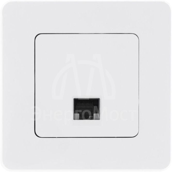 Розетка компьютерная Inspiria RJ45 кат.5E UTP бел. Leg 673825