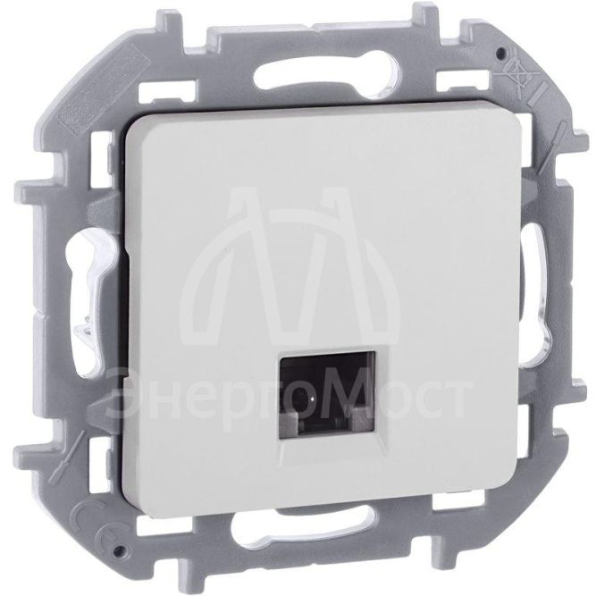 Розетка компьютерная Inspiria RJ45 кат.5E UTP бел. Leg 673825