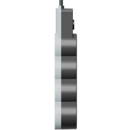 Удлинитель 3х3м с заземл. 10А IP20 USB 2800Вт 220В ПВС 3х1 с выкл. черн. КОСМОС YKsm3m3g-Z-VU10А-B