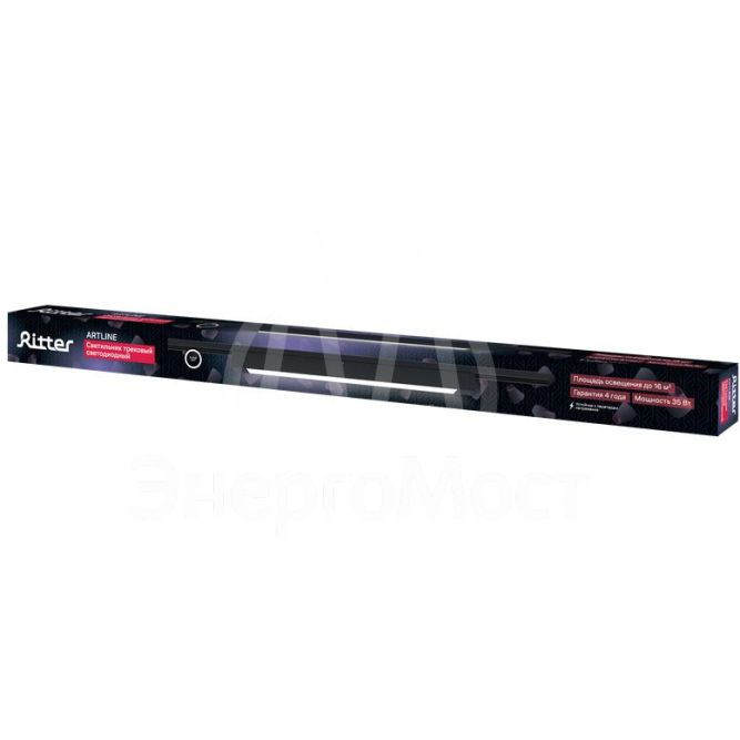 Светильник трековый светодиодный ARTLINE 608х35х40 35Вт 2450Лм 4000К 230В алюм. 16кв.м черн. Ritter 59718 0