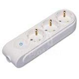 Колодка удлинителя 3-м с заземл. защ. шторки с выкл. Makel N3310000