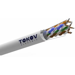 Кабель витая пара F/UTP 4х2х24 AWG кат.5E CCA PVC indoor Fluke tested 305м (м) TOKOV ELECTRIC TKL-C06-F42CCA-5E-305-PVC