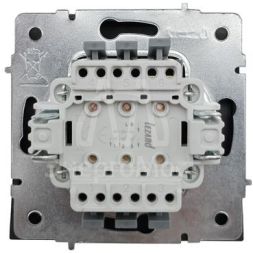 Выключатель 3-кл. СП ZIMA IP20 10А безвинт. зажим черн. бархат LEZARD 704-4288-109QC