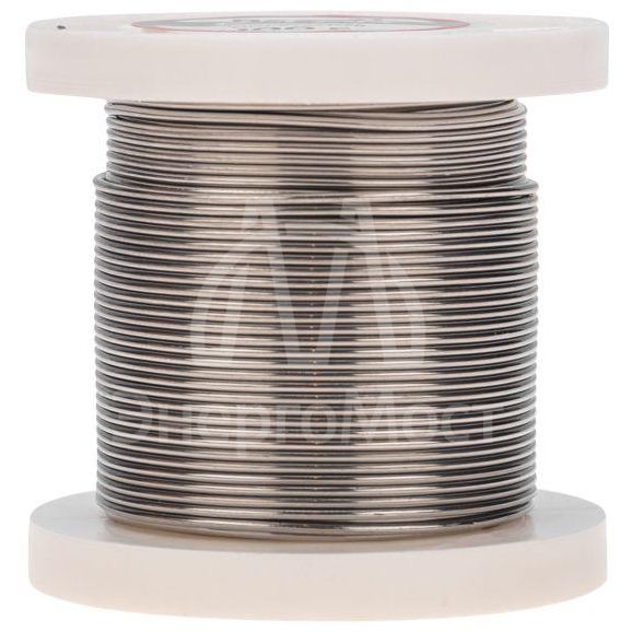 Припой катушка ПОС-61 без канифоли (d1.0мм 100гр) Rexant 09-3121