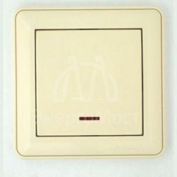 Механизм выключателя 1-кл. СП W59 16А IP20 с подсветкой сл. кость SchE VS116-153-2-86