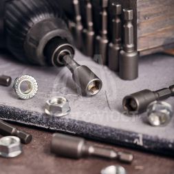 Ключ-насадка 8х48мм 1/4дюйм магнитная (уп.20шт) Kranz KR-92-0401