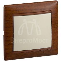 Механизм переключателя проходного на 2 направления 1-кл. СП Valena 10А IP31 250В сл. кость Leg 774306