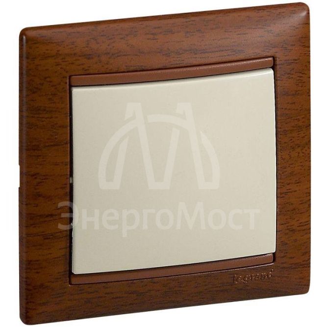 Механизм переключателя проходного на 2 направления 1-кл. СП Valena 10А IP31 250В сл. кость Leg 774306